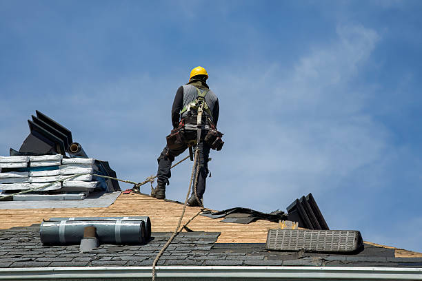Professional Gutter Installation technician working in Ferguson, IA